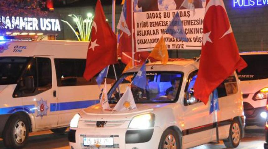 Erzurum'da Cumhur İttifakı'na oy verenlerden erken kutlama