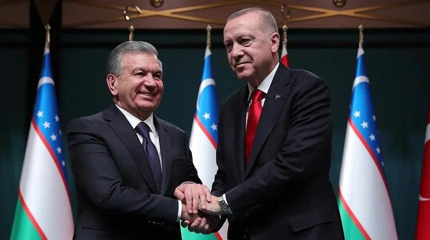 Özbekistan Cumhurbaşkanı Mirziyoyev'den Cumhurbaşkanı Erdoğan’a tebrik