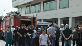 Mersin'de hastanenin bodrum katında çıkan yangın söndürüldü