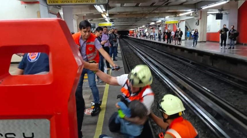 Meksika'da raylara giren tavuk metro seferlerini aksattı
