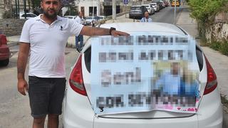 Dansöze para takınca, eşi boşanma davası açtı! Affedilmeyi bekleyen koca arabasına bakın ne yazdı: Her şeyi denedim...