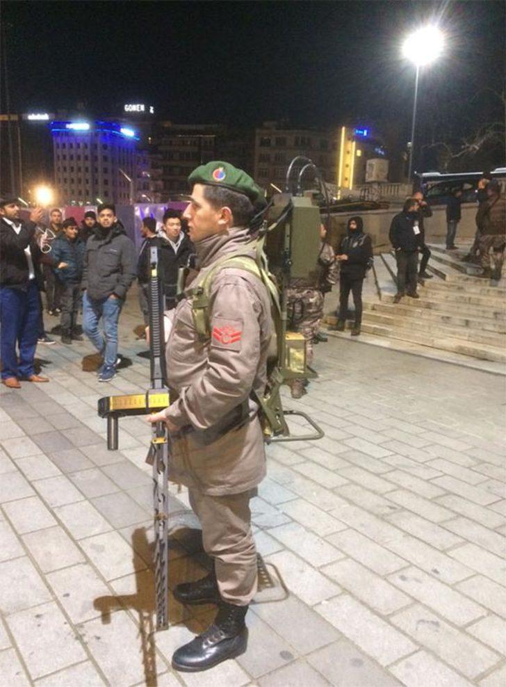İlk kez Taksim'de kullanıldı! Saldırıları önlemek için... G1