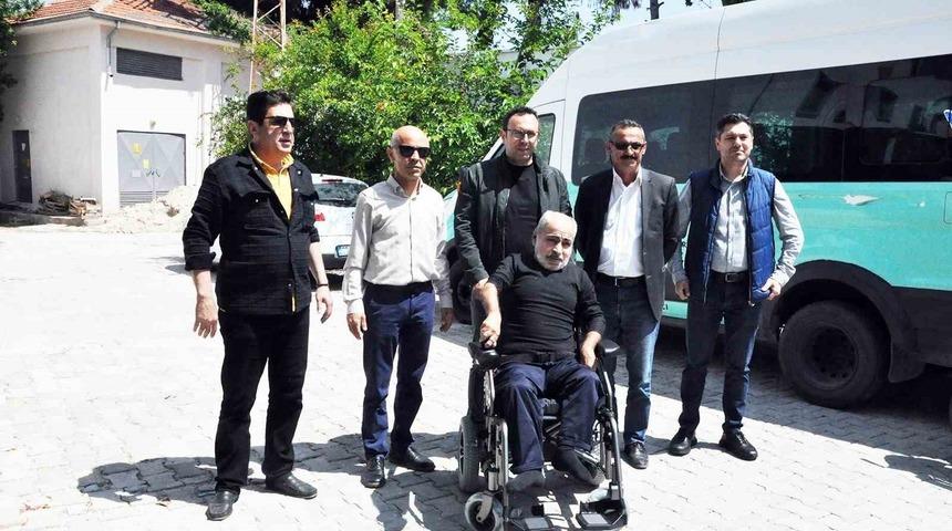 Didim’de Engelli depremzedenin talebi yerine getirildi