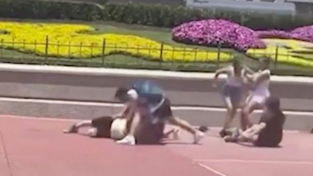 Dünyaca ünlü çocuk parkında iki aile arasında fotoğraf kavgası çıktı! Tekme, tokat ve yumruklar havada uçuştu...