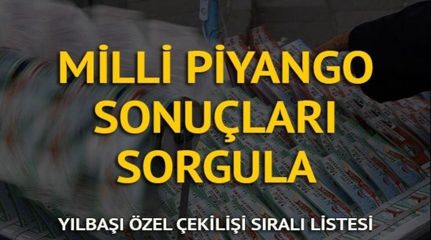 Milli Piyango sorgula - 31.12.2017 Milli Piyango yılbaşı özel çekilişi sonuçları sıralı tam listesi