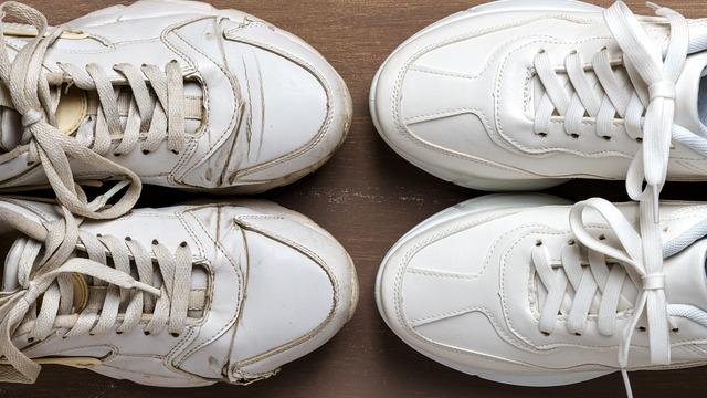 Sararmış beyaz spor ayakkabı nasıl temizlenir? Sararmış ayakkabıyı bembeyaz yapıyor