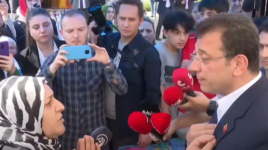 İmamoğlu'nun ziyareti sırasında HDP tartışması! Vatandaşla diyaloğu gündem oldu: "Partiden sopayla kovalarım"