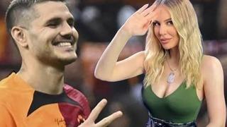 Galatasaray'ın yıldızı Mauro Icardi kayıtsız kalamadı! Hande Sarıoğlu'ndan kalpli mesaj: Kokumu mu aldın sarılım?