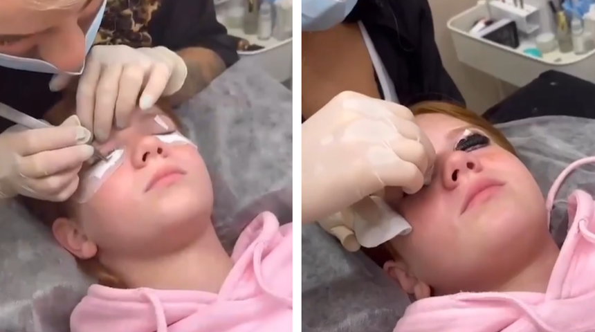 11 yaşındaki kızına kirpik liftingi yaptırdığı g&ouml;r&uuml;nt&uuml;leri paylaşarak eleştirilerin hedefi oldu