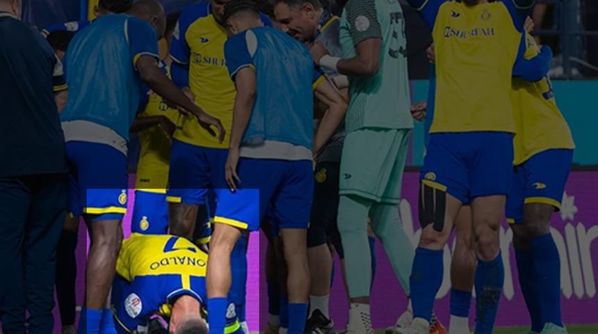 Cristiano Ronaldo'nun secde etmesi dünya gündemine oturdu! Golü attıktan sonra...