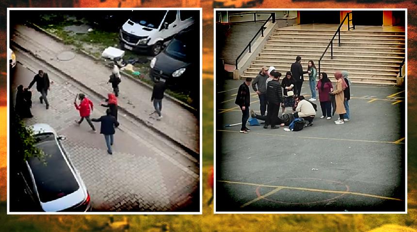 Tartışmayı duyan geldi, ortalık meydan savaşına döndü! Ev sahibi - kiracı kavgasında demir çubukla kadına saldırdı: Dehşet anları böyle görüntülendi