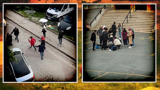 Tartışmayı duyan geldi, ortalık meydan savaşına döndü! Ev sahibi - kiracı kavgasında demir çubukla kadına saldırdı: Dehşet anları böyle görüntülendi