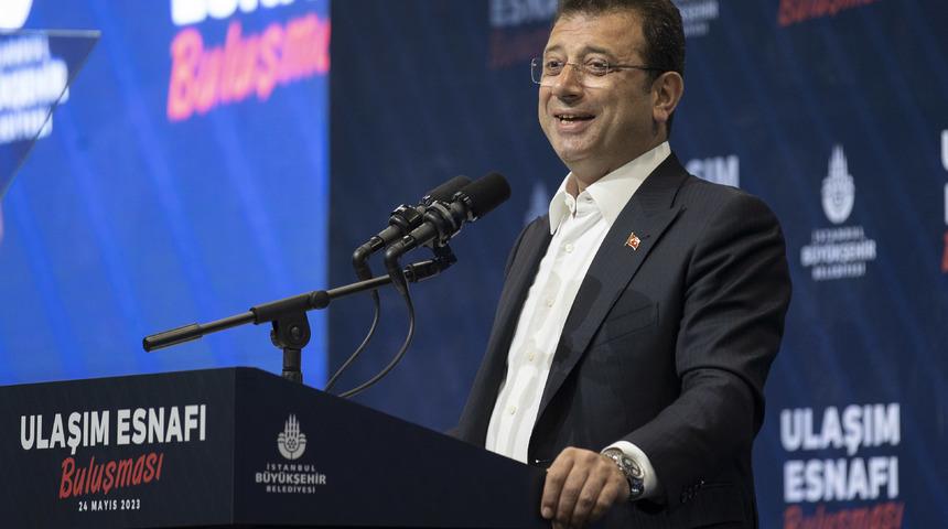 İBB Başkanı İmamoğlu, ulaşım sektörü esnafıyla bir araya geldi