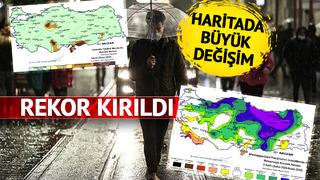 Meteoroloji o raporu yayımladı! Yüzde 254 arttı... Uzun yıllar sonra bir ilk: Siyah harita yeşile döndü