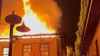 22 milyon TL'ye satılık ilanı vardı! Gece vakti alev alev yandı... Sabahın ilk ışıkları son halini gözler önüne serdi