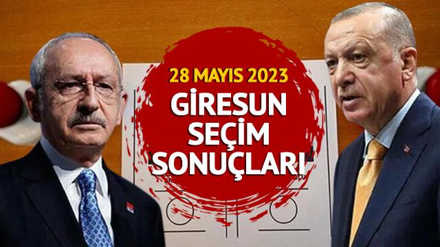 GİRESUN SEÇİM SONUÇLARI 2023: YSK 28 Mayıs Cumhurbaşkanlığı 2. Tur Giresun seçim sonuçları ne oldu, kim kazandı?  Erdoğan Kılıçdaroğlu oy oranı