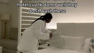 Eskiden otelde temizlik görevlisiydi! Odaya girer girmez yaptığı hareket sosyal medyayı şaşırttı... “Yıkanmadıklarını biliyorum”