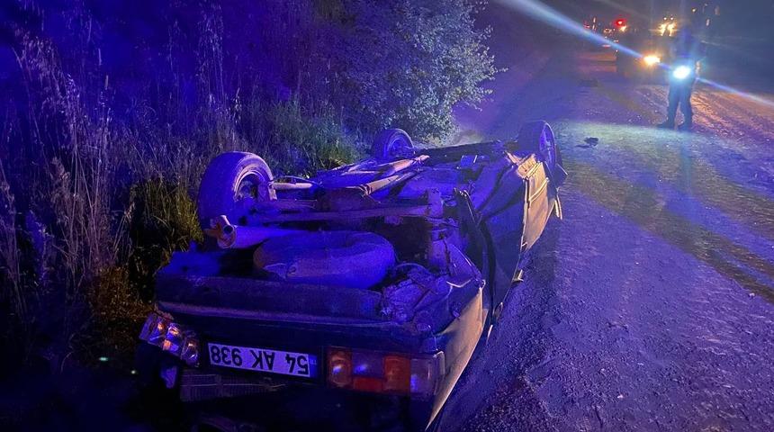 Sakarya'da iki otomobilin çarpışması sonucu 1 kişi ağır yaralandı
