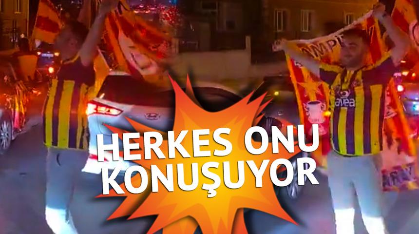 Herkes o taraftarı konuşuyor! Fenerbahçe formasıyla Galatasaray'ın şampiyonluğunu kutladı