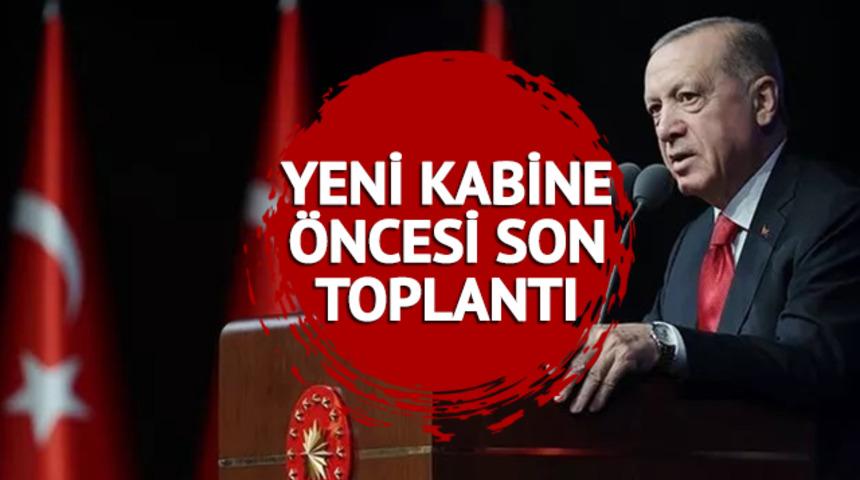 Kabine Toplantısı ne zaman, başladı mı? 31 Mayıs 2023 Kabine Toplantısı gündem maddeleri neler? Gözler Cumhurbaşkanı Erdoğan'da!