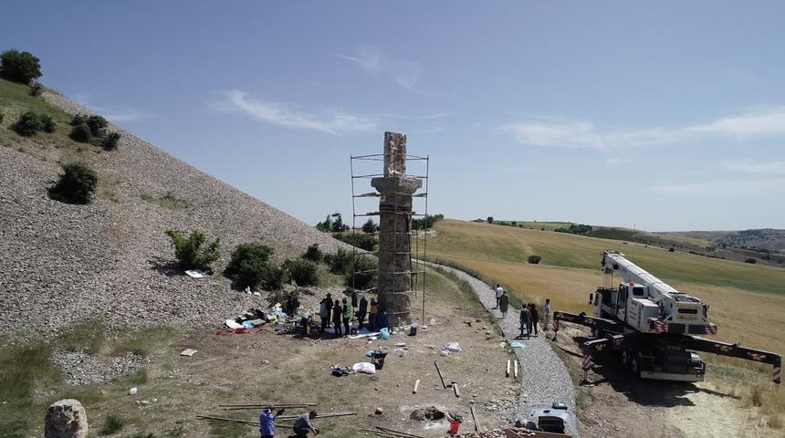 Depremlerde zarar gören Karakuş Tümülüsü restorasyon sonrası ziyarete açıldı