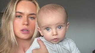 Dört aylık bebeği çok solgun gözüktüğü için bronzlaştırıcı uyguladı! Sosyal medyayı ikiye böldü