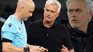 Jose Mourinho'nun hareketi nelere vesile oldu! Roma taraftarı, İngiliz hakem Anthony Taylor ve ailesine saldırdı...