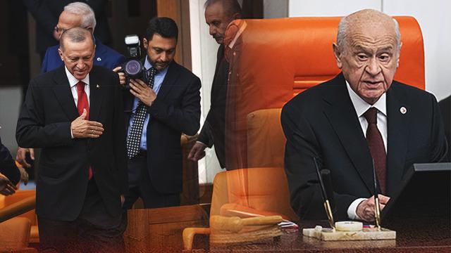 Son dakika | Meclis'te yeni dönem başladı: İlk yemin Bahçeli'den! Cumhurbaşkanı Erdoğan locadan takip etti