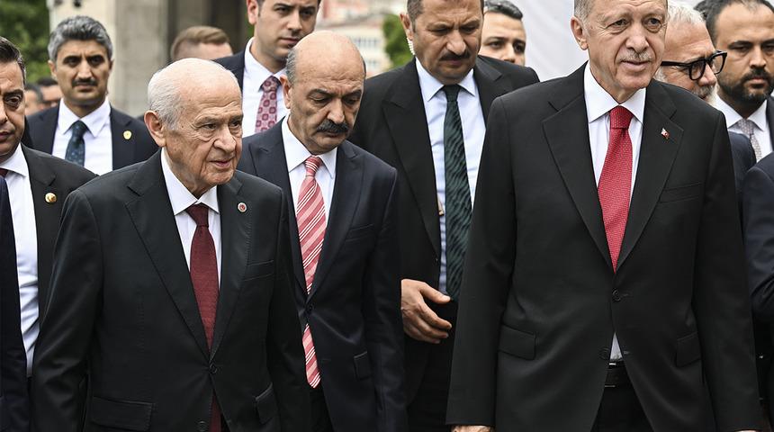 SON DAKİKA | MHP lideri Bahçeli karşıladı! Cumhurbaşkanı Erdoğan milletvekili yemin törenini locadan takip etti
