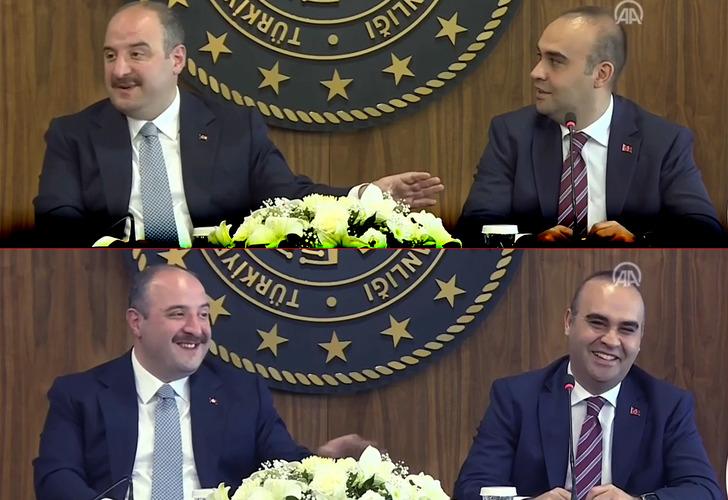 Son dakika | Bakan Kacır konuşma yaparken araya girdi, sözleriyle herkesi güldürdü! Devir teslim törenine Mustafa Varank'ın esprisi damga vurdu: "Ben say demedim, kendisi sayıyor"