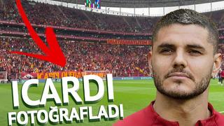 Galatasaray taraftarından Icardi için görülmemiş pankart! Yıldız futbolcu gitti ve fotoğrafını çekti