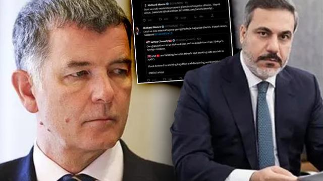 Dışişleri Bakanı Hakan Fidan'ı tebrik edecekti! MI6 Başkanı Moore'un Türkçe paylaşımı sosyal medyada gündem oldu: Hay aksi! Utanç verici bu...