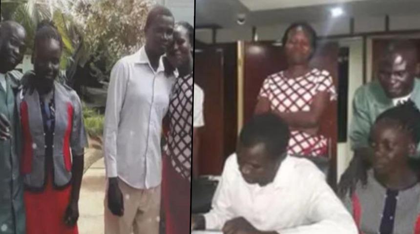 Bu düğün bambaşka! İki adam nikah töreniyle eşlerini ve çocuklarını değiştirdi... Yeni hayatlarına böyle adım attılar