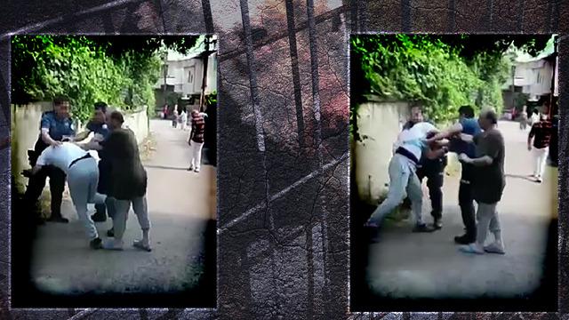 Olay yerine köpeğiyle geldi, o da arkasından taşla başına vurdu! 'Kediye işkence' ihbarına giden polis ekiplerine peş peşe saldırdılar