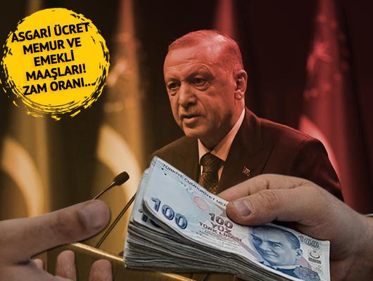 Erdoğan açıkladı, gözler maaş zamlarına çevrildi! 