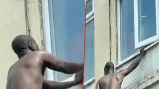Yasak aşk yaşadığı sevgilisinin kocası evi basınca kaçacak yer aradı! Çareyi camdan dışarı çıkmakta buldu
