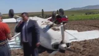 SON DAKİKA: Aksaray'da eğitim uçağı düştü! Pilotlar yara almadan kurtuldu