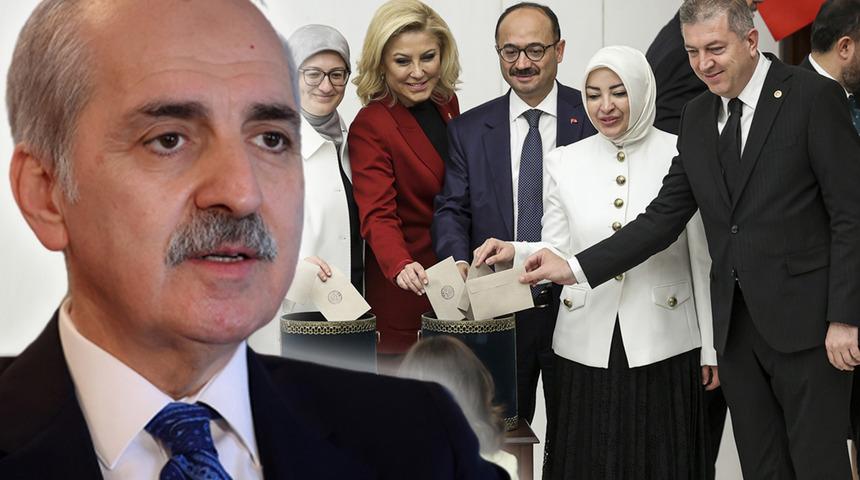 Ve oylama sona erdi! Türkiye Büyük Millet Meclisi Başkanı belli oldu... Numan Kurtulmuş'tan ilk açıklama geldi
