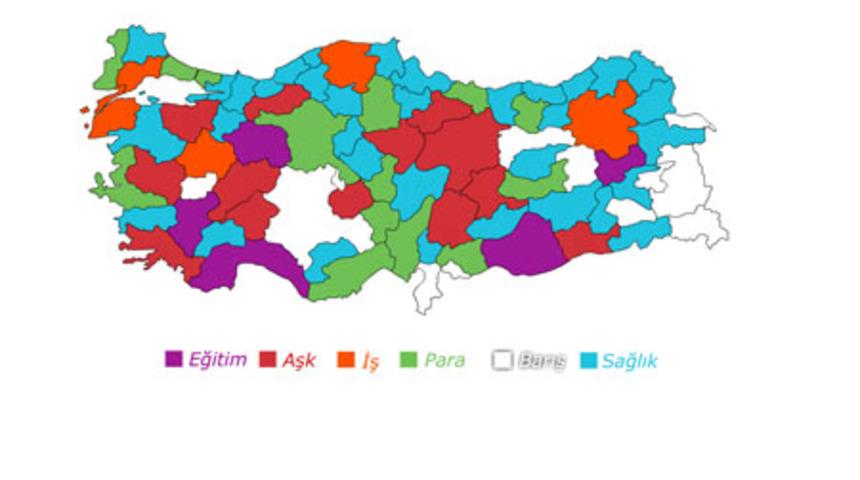 T&uuml;rkiye'nin Dilek Haritası...