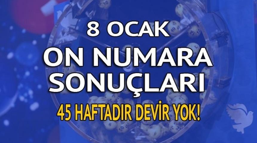 On Numara sonu&ccedil;ları 8 Ocak: 45 haftadır devir yok!