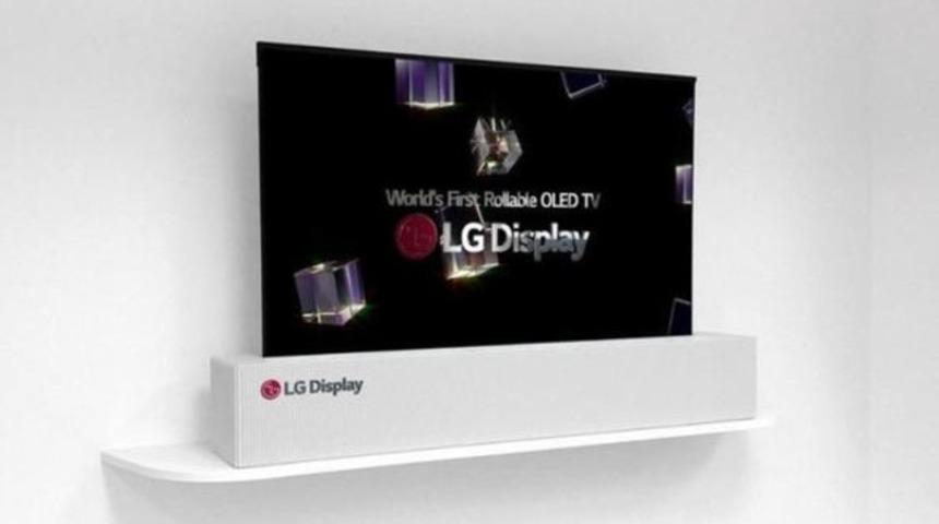LG'nin OLED televizyonu katlanıp kayboluyor!