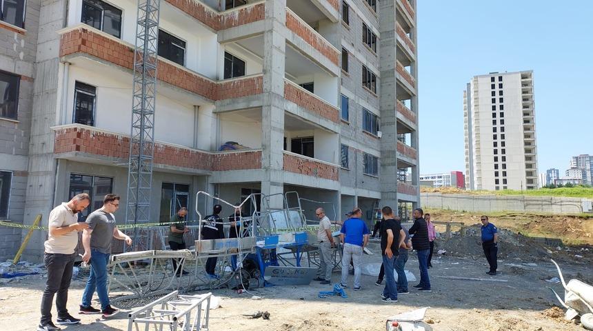 Samsun'da 22'inci kattan zemine düşen işçi hayatını kaybetti