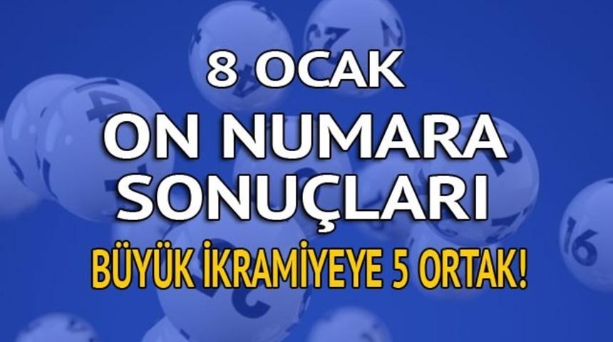 8 Ocak On Numara sonuçları: Büyük ikramiyeye 5 ortak çıktı!