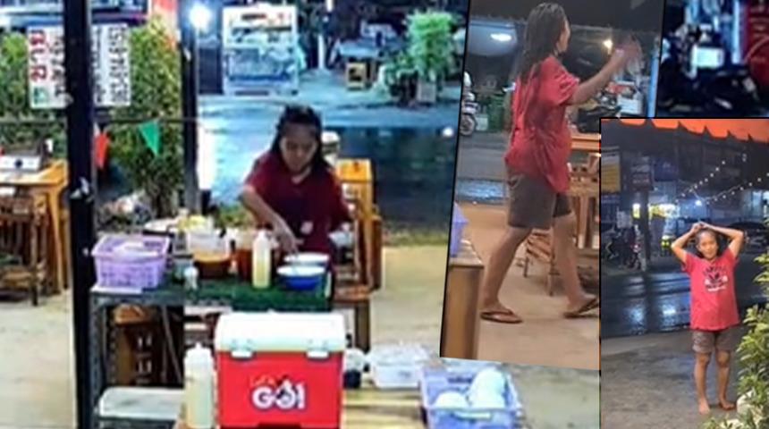 Hiçbir şey yokmuş gibi yemeğini yedi! İşler hesabı ödemeye gelince kontrolden çıktı... Tuvalette sabunla duş aldı, yetmedi restorandan kaçtı