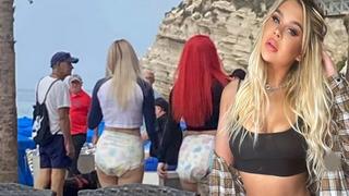 Bir gören bir daha baktı! Sokak ortasından bebek beziyle dolaşan modeller herkesi şaşkına çevirdi