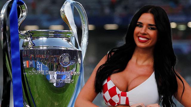 Şampiyonlar Ligi finalinde tribünleri salladı! Dünya Kupası'na damga vuran Ivana Knöll bu kez İstanbul'da yerini aldı...
