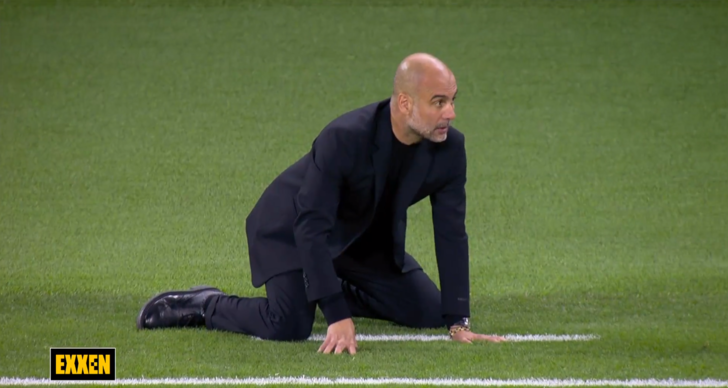 Son dakika: Manchester City - Inter finalinde kaçan pozisyon, izleyenleri şaşkına çevirdi! Pep Guardiola, o anları yerde takip etti... G5