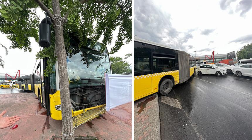 Beyoğlu'nda feci kaza! İETT otobüsü 6 araca çarptı