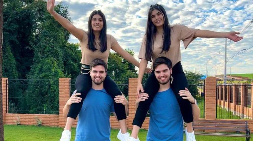 İkiz kardeşler kendileri gibi ikiz olan kardeşlerle sevgili! “Bazen karıştırıyoruz ama sorun değil”