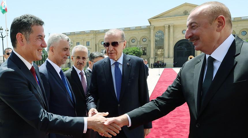 Cumhurbaşkanı Erdoğan Azerbaycan'da! Dikkat çeken Sinan Oğan detayı